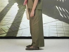 Name It oil green wide bukser